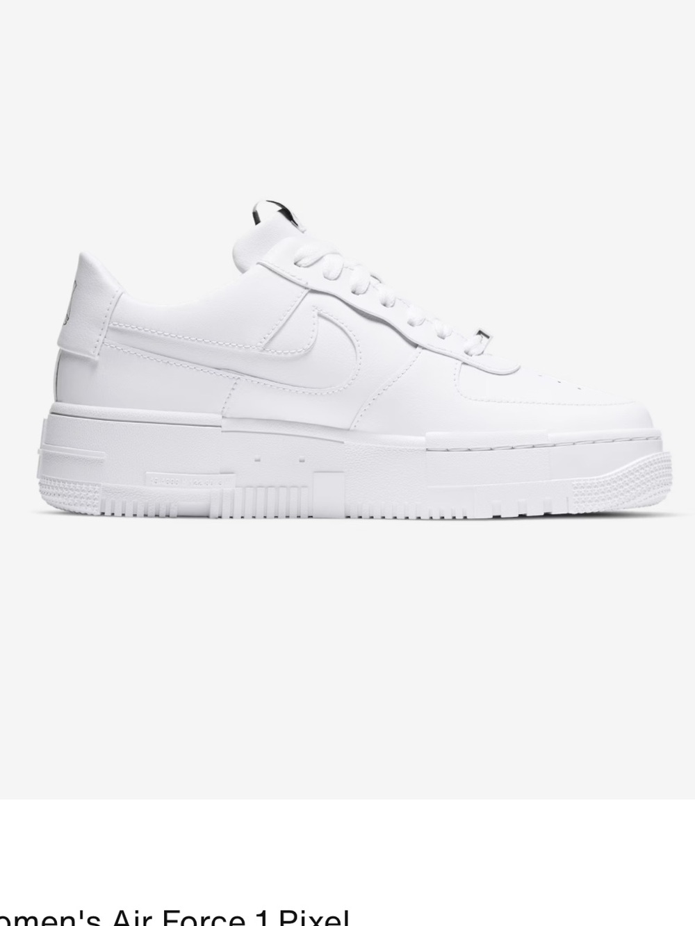Nike Women's Air Force 1 Pixel Sneakers - White Sz 9 - Used - Picture 13 of 14
